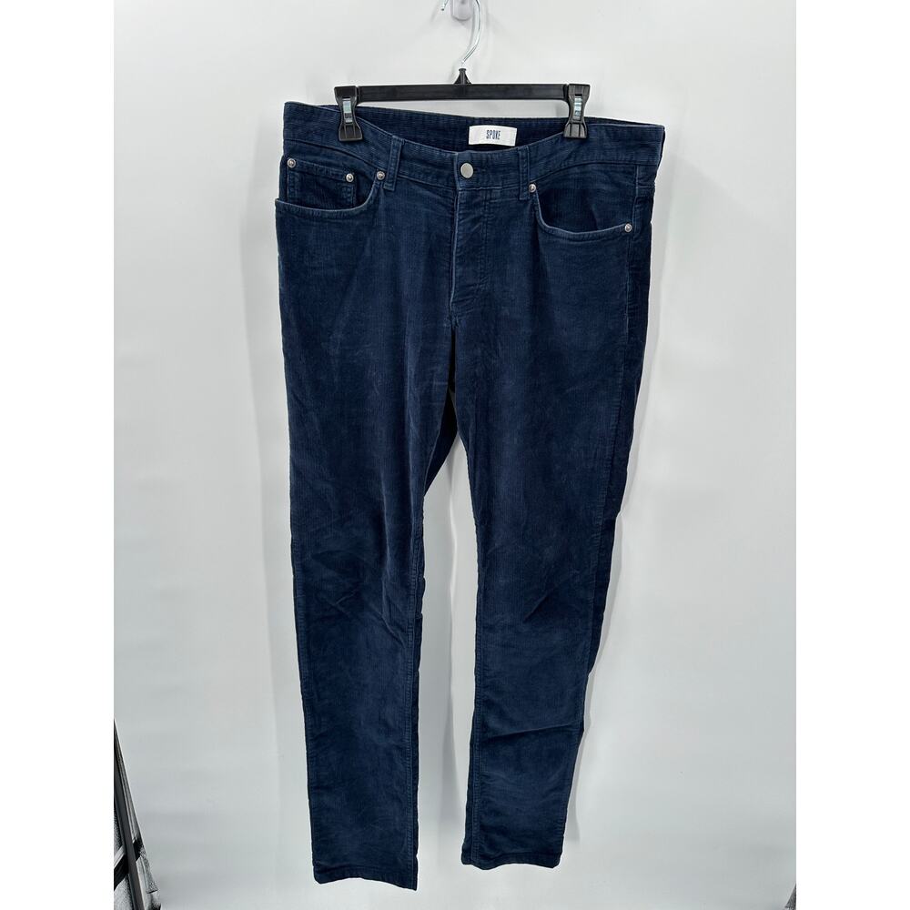 SPOKE Navy Cord Fives The Autumn Original Corduroy Pants in Build B // 34 x36 - Picture 5 of 16